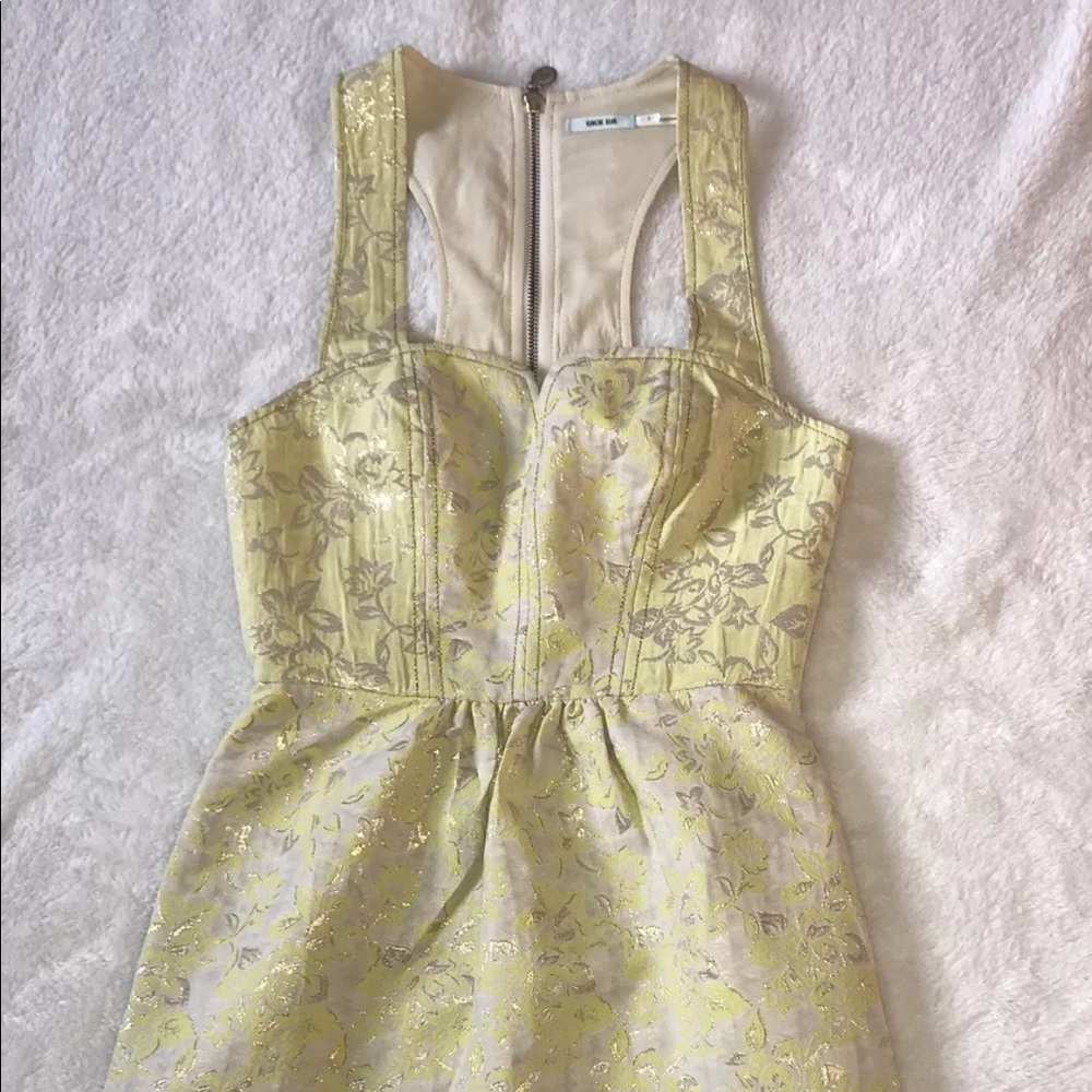 Urban Outfitters Kimchi Blue Gold Flower Dress 2